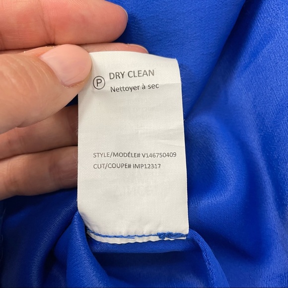 Vince V-Neck Tunic Dress Cobalt Blue Size XS - Picture 9 of 9